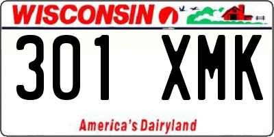 WI license plate 301XMK