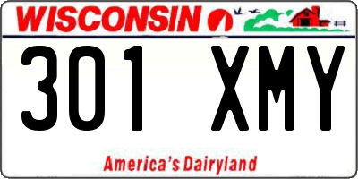 WI license plate 301XMY