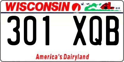 WI license plate 301XQB