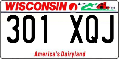 WI license plate 301XQJ