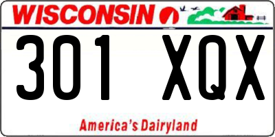 WI license plate 301XQX