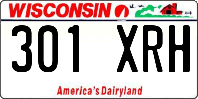 WI license plate 301XRH