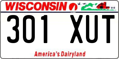 WI license plate 301XUT