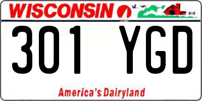 WI license plate 301YGD