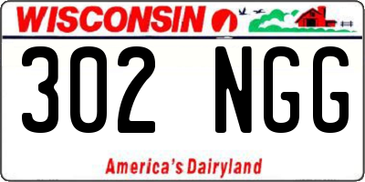 WI license plate 302NGG