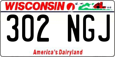 WI license plate 302NGJ