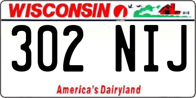 WI license plate 302NIJ