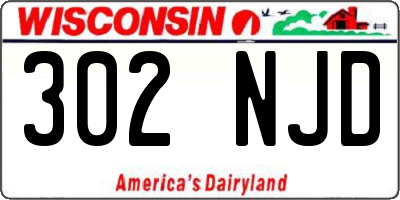 WI license plate 302NJD