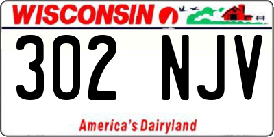 WI license plate 302NJV