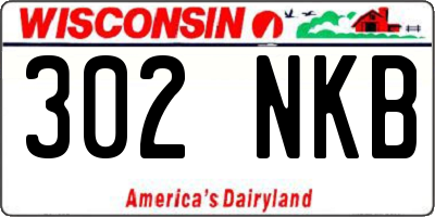 WI license plate 302NKB