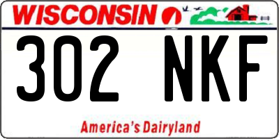 WI license plate 302NKF