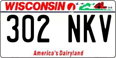 WI license plate 302NKV