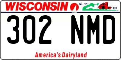 WI license plate 302NMD