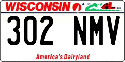 WI license plate 302NMV