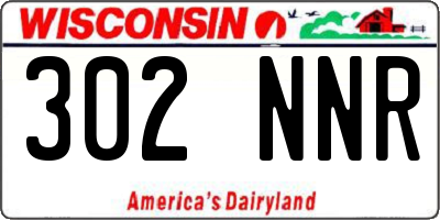 WI license plate 302NNR