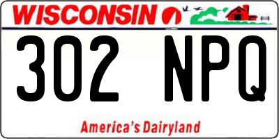 WI license plate 302NPQ