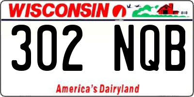 WI license plate 302NQB
