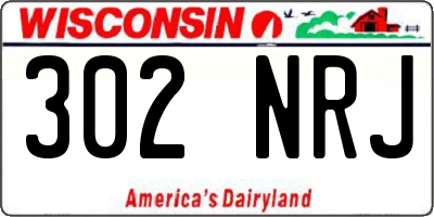 WI license plate 302NRJ