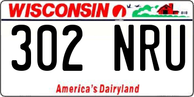 WI license plate 302NRU