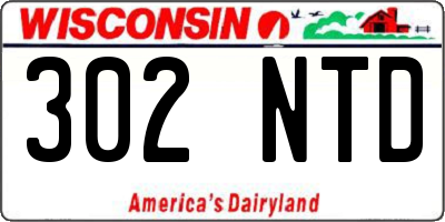 WI license plate 302NTD