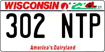 WI license plate 302NTP