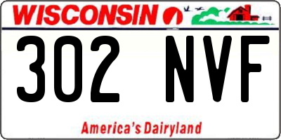 WI license plate 302NVF