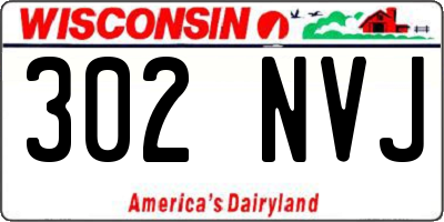 WI license plate 302NVJ