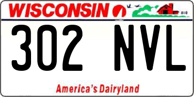 WI license plate 302NVL