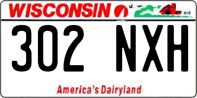 WI license plate 302NXH