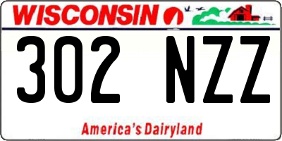 WI license plate 302NZZ
