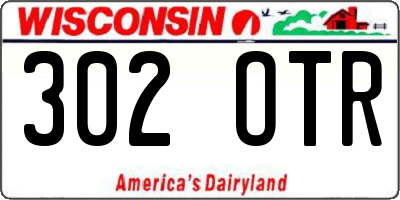 WI license plate 302OTR