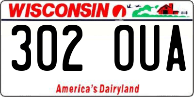 WI license plate 302OUA