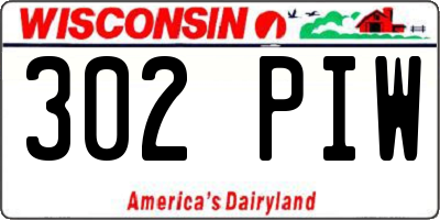 WI license plate 302PIW