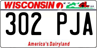 WI license plate 302PJA