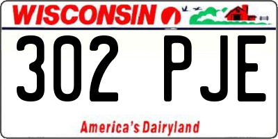 WI license plate 302PJE