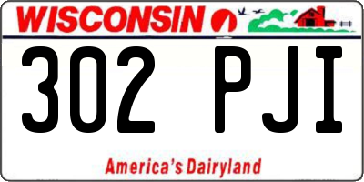 WI license plate 302PJI