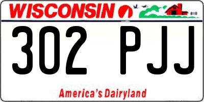WI license plate 302PJJ