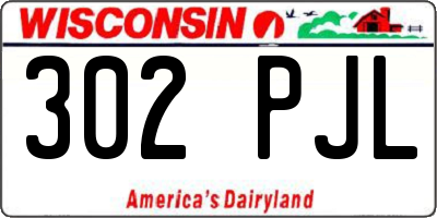 WI license plate 302PJL