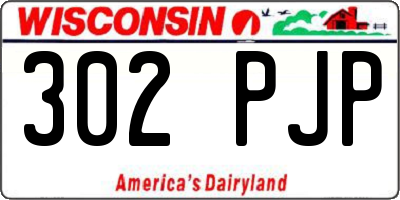 WI license plate 302PJP