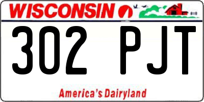WI license plate 302PJT