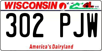 WI license plate 302PJW