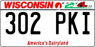 WI license plate 302PKI