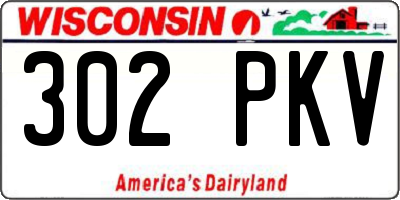 WI license plate 302PKV