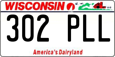 WI license plate 302PLL