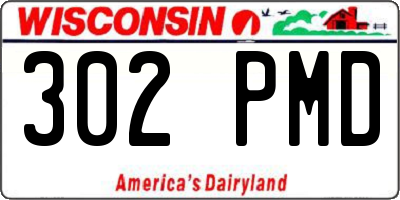 WI license plate 302PMD