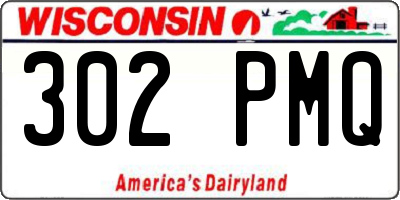 WI license plate 302PMQ