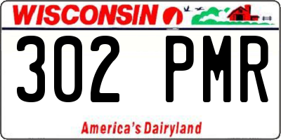 WI license plate 302PMR