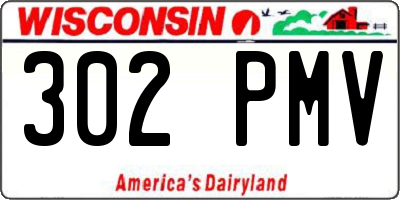 WI license plate 302PMV