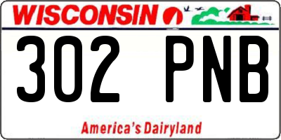 WI license plate 302PNB