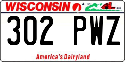 WI license plate 302PWZ
